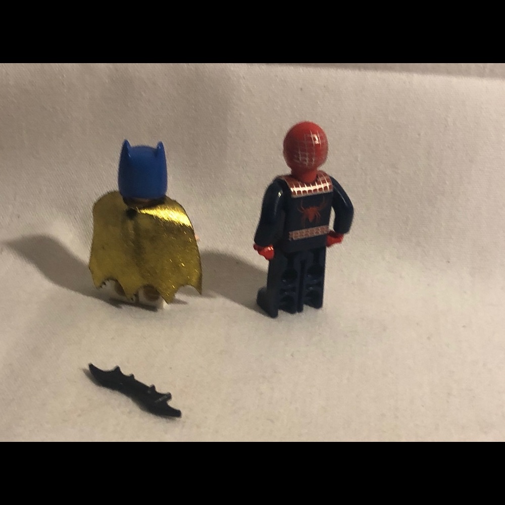 LEGO mini figure Batman and Spiderman